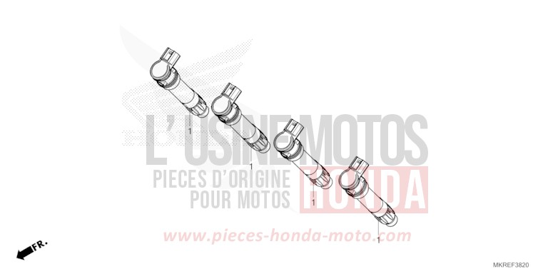 BOBINE D'ALLUMAGE de CBR1000RR SP SP1 SP2 MAT PEARL MORION BLACK (NHC33) 2024
